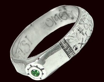 King Solomon Ring According to the Book of Saint Cyprian in 925 Sterling Silver for David