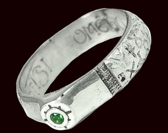 Bague Roi Salomon selon le Livre de San Cipriano En argent sterling 925 fait main