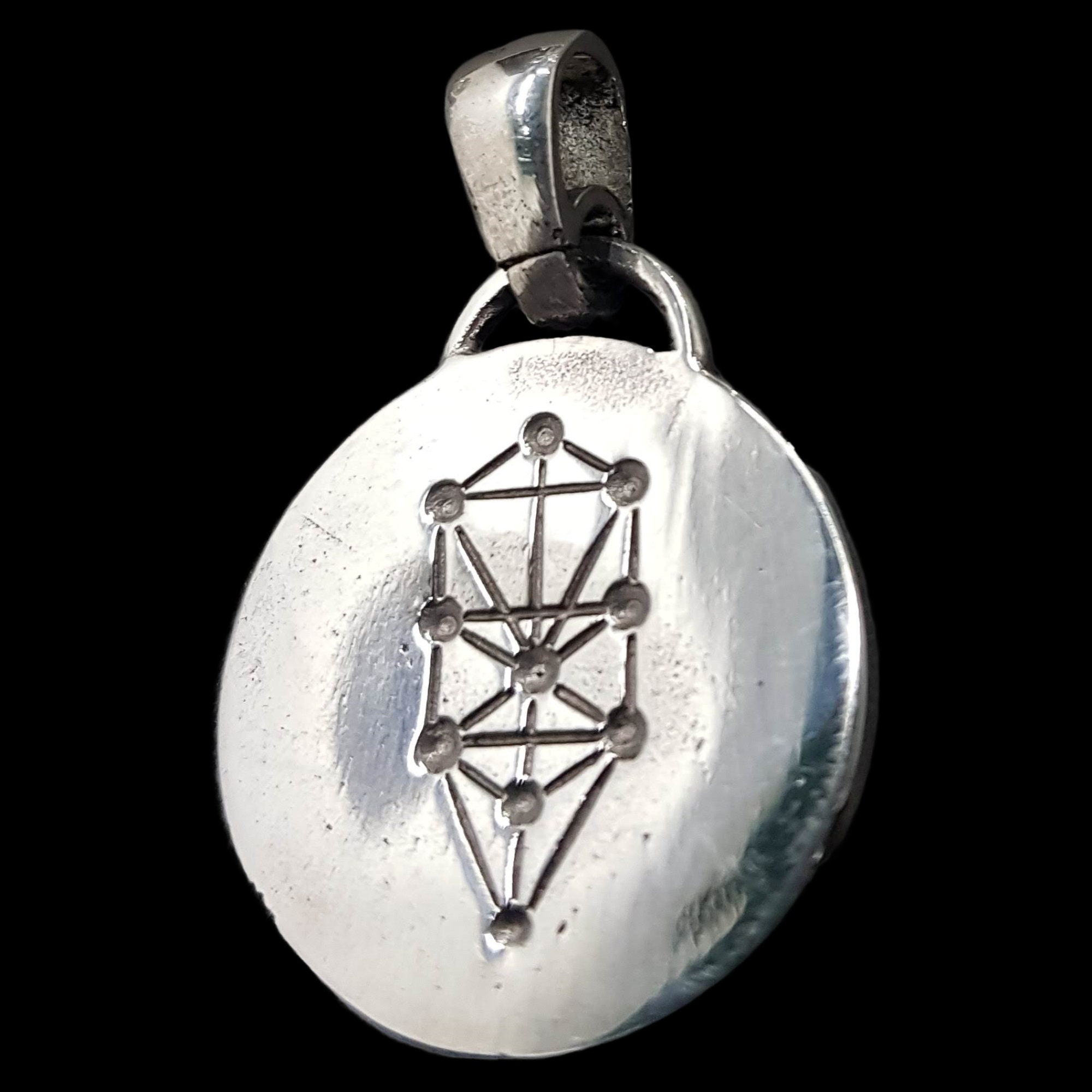 Kabbalah Pendant 72 Names of God HEI VAV HEI in 925 Silver Time