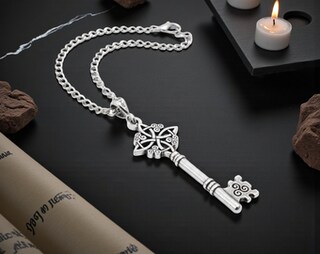 JERWLI Collana Nodo Della Strega In Argento Sterling 925 – Simbolo Celtico Di Protezione – Regalo Wicca Pagano