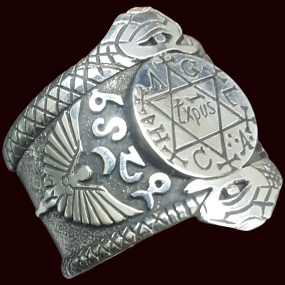 Anillo Sello Rey Salomon En Plata de Ley 925 con finos detalles Etsy Mexico