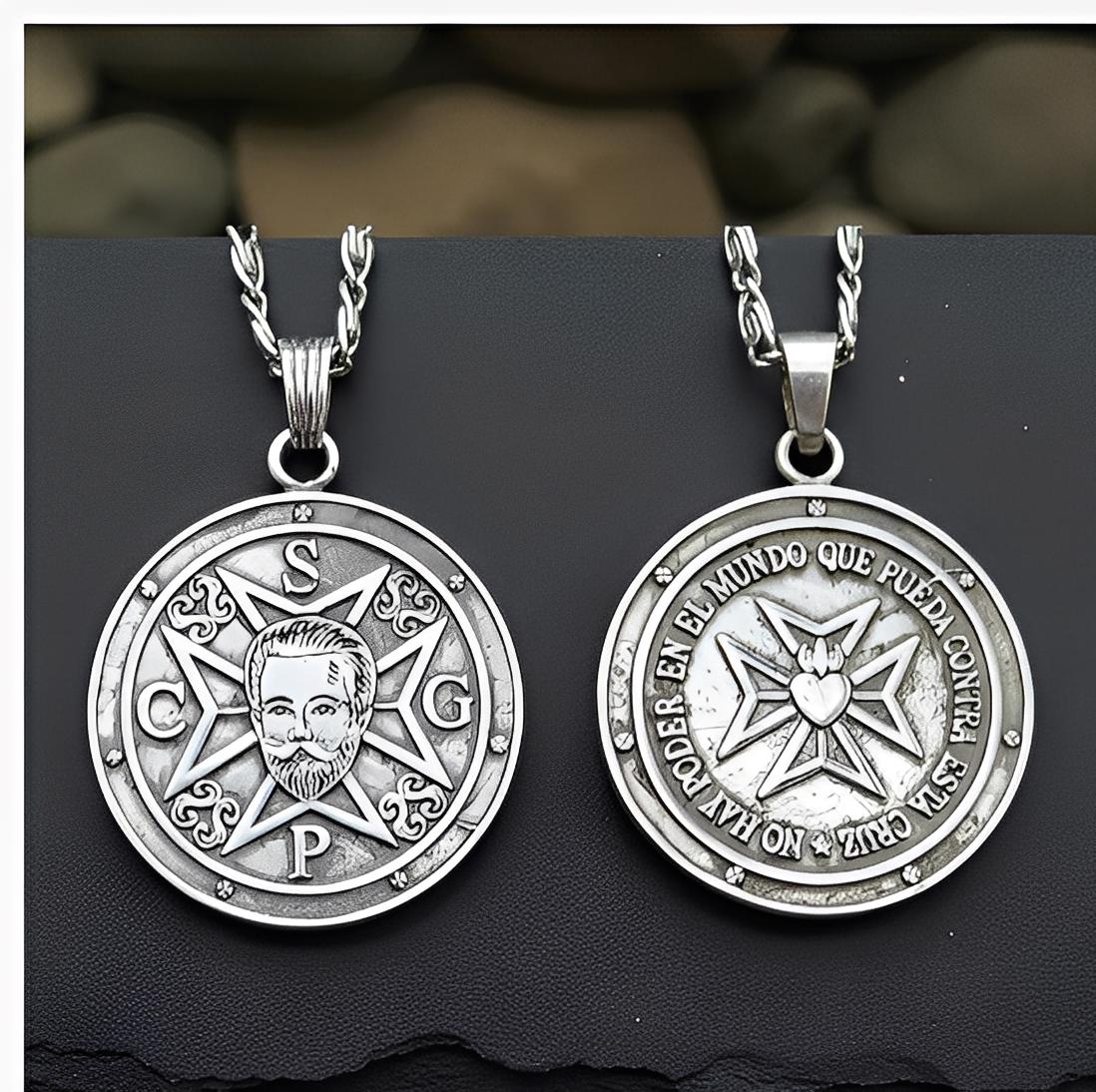 **聖ゲルマヌス（Saint Germain）**のメダイ 聖ゲルマヌス（Saint Germain）**のメダイ Saint Germain Medal - Etsy