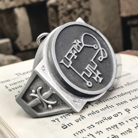 Marques PHENEX Ars Goetia Ring and Master's Sword 925 Silver