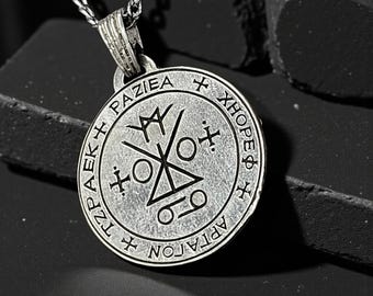 Angelic Seal Pendant Archangel Raziel 925 Sterling Silver Amulet