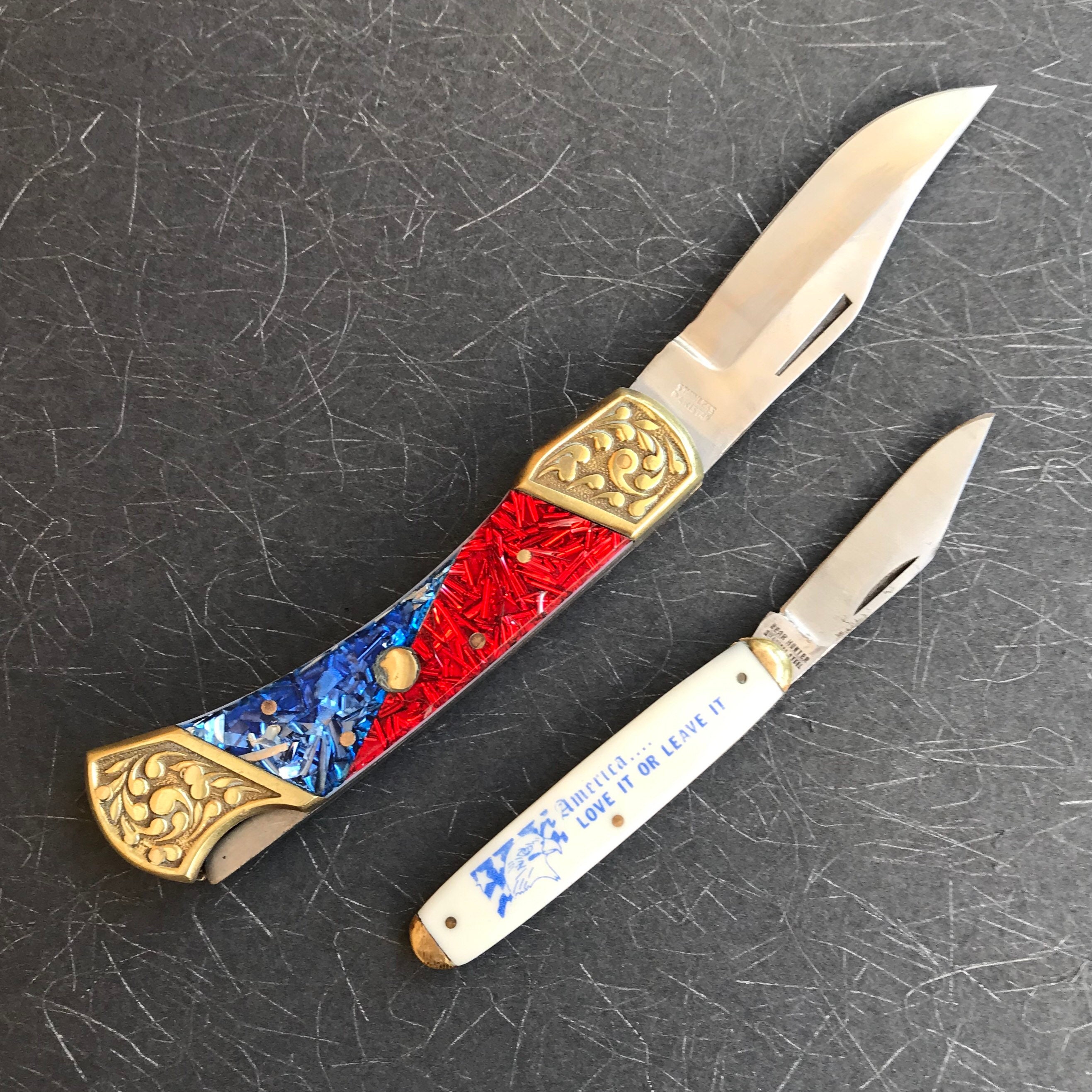 Vintage American Souvenir Knife Set Etsy