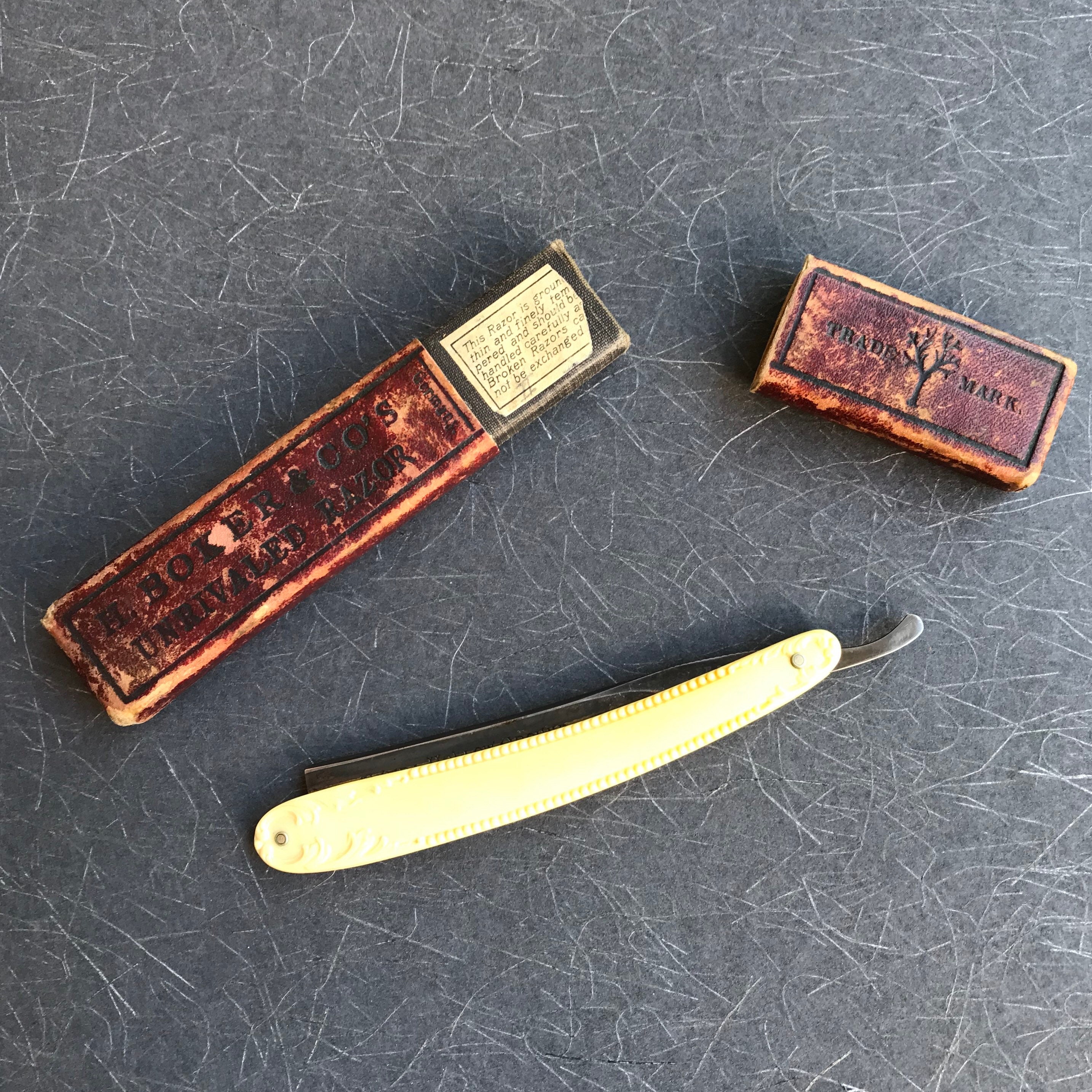 Antique H. Boker Straight Razor Etsy UK