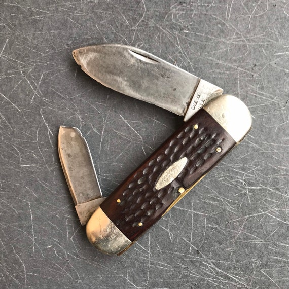 Vintage Case XX 6250 Elephant Toe Folding Knife Etsy