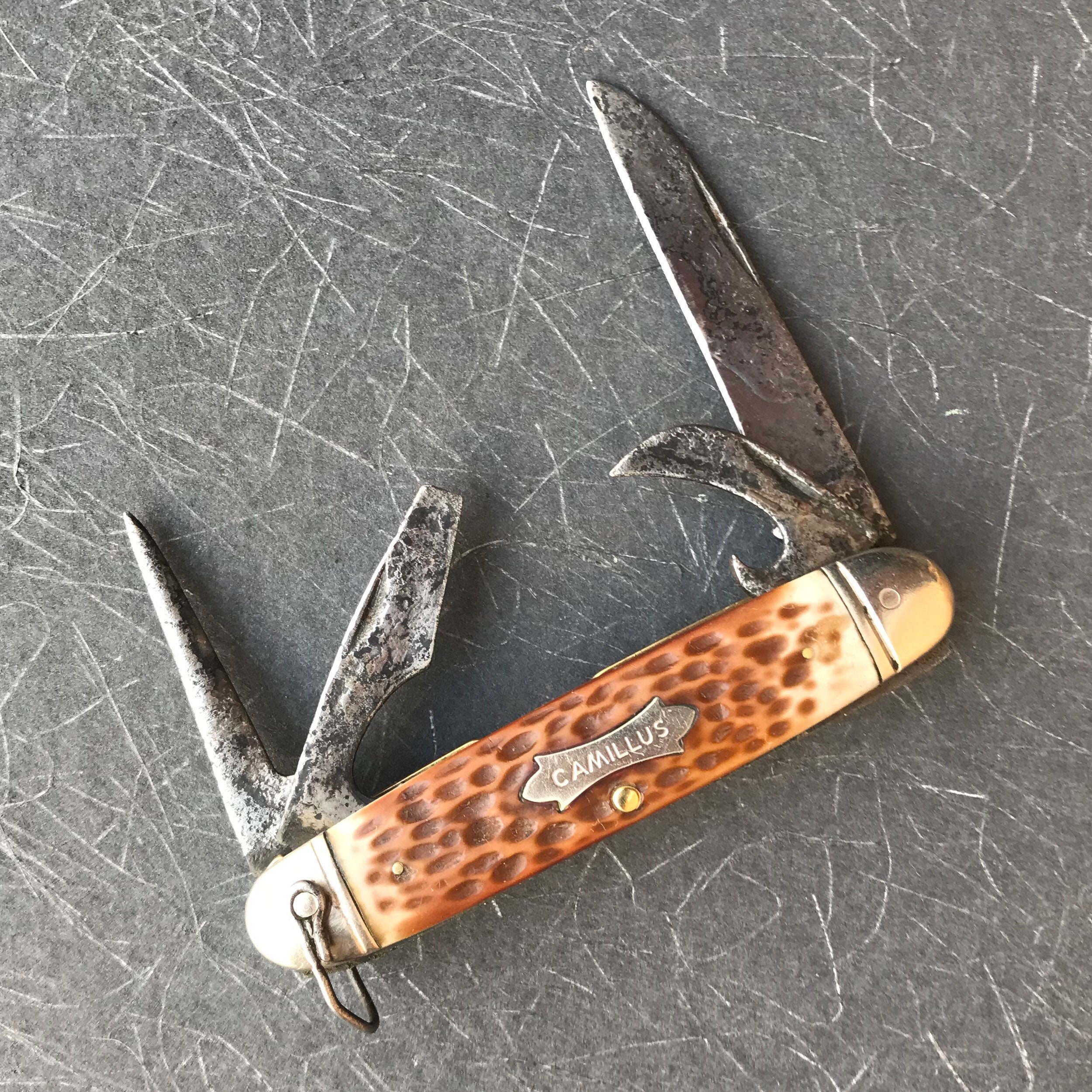 Vintage Camillus Camp Knife Etsy