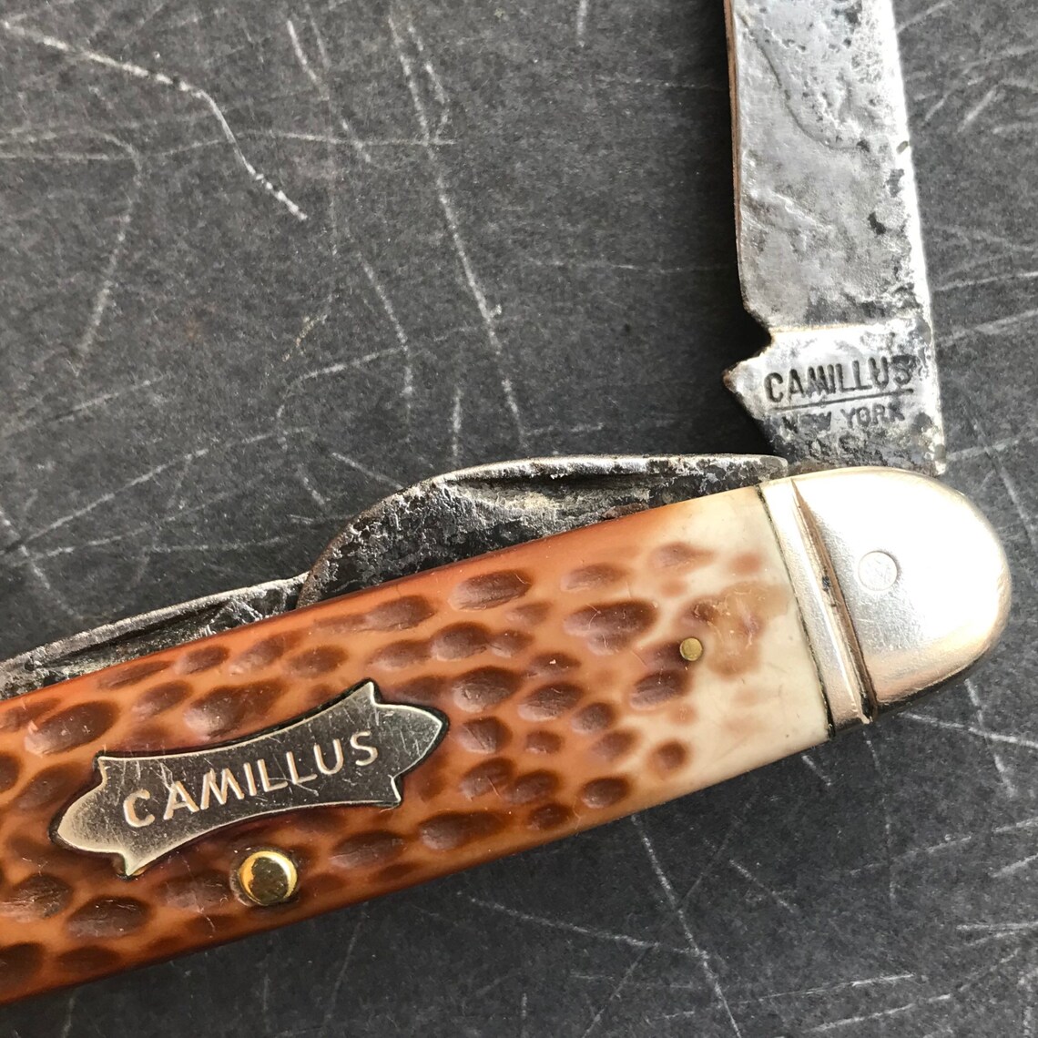 Vintage Camillus Camp Knife Etsy