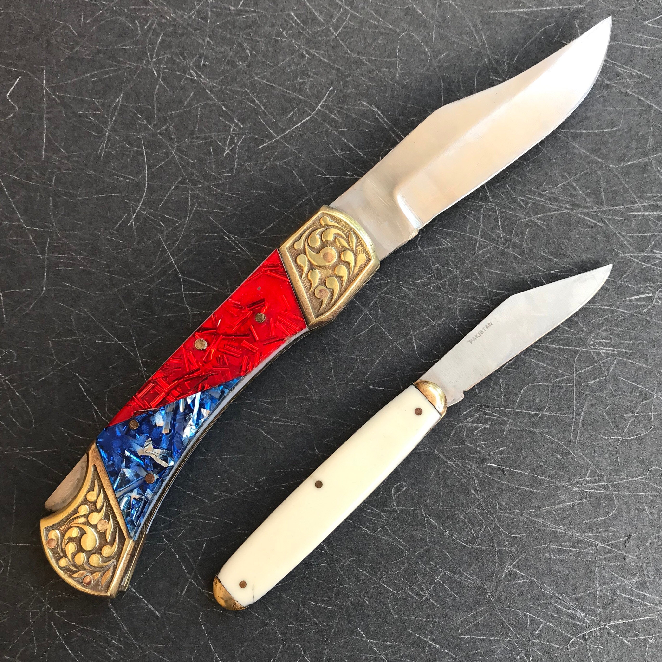 Vintage American Souvenir Knife Set Etsy