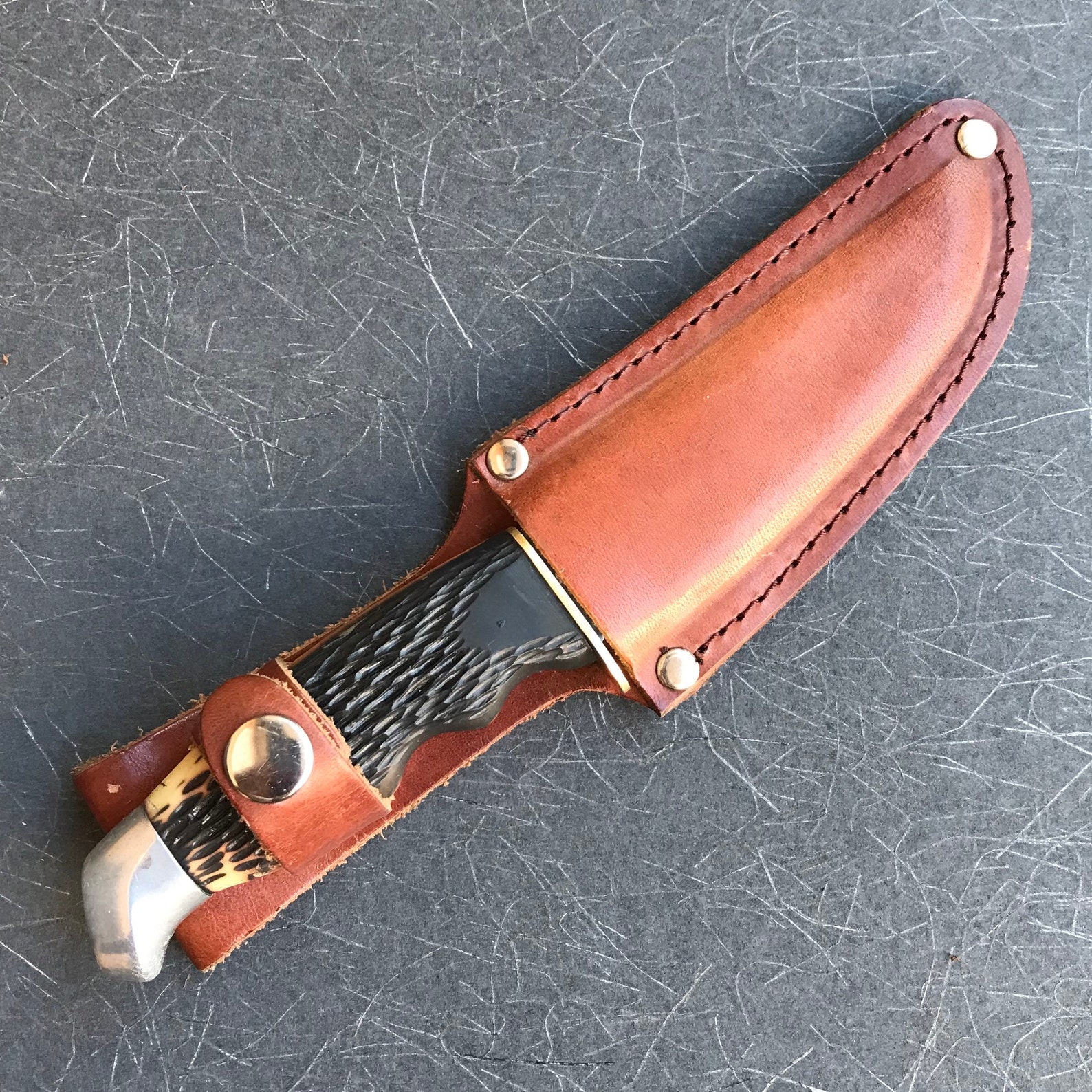 Vintage SchradeWalden 147 Hunting Knife Etsy