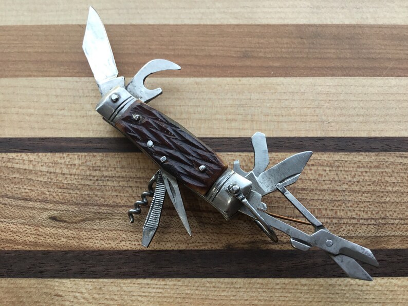 Vintage Thalco Japanese Mini Multi Tool Knife Etsy