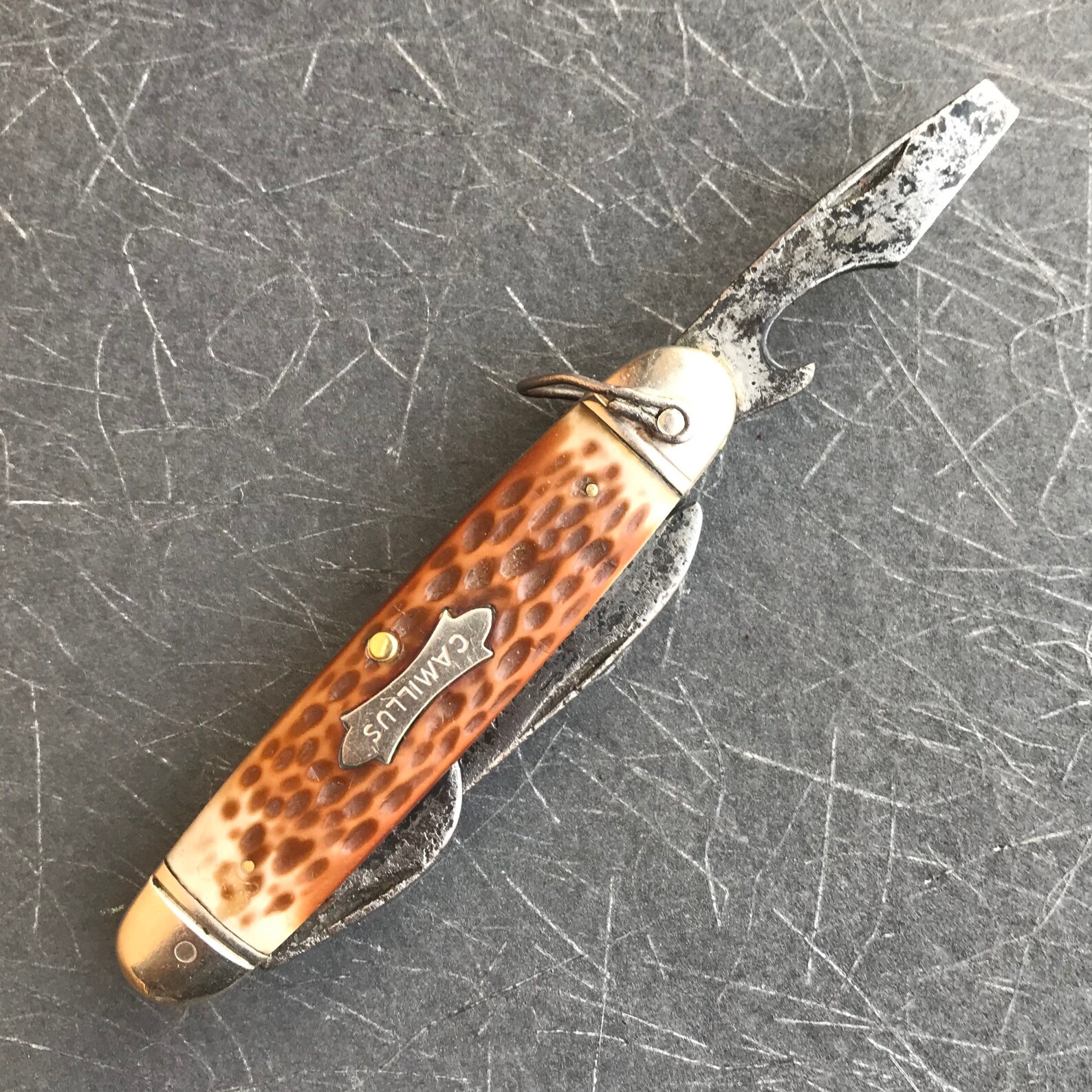 Vintage Camillus Camp Knife Etsy