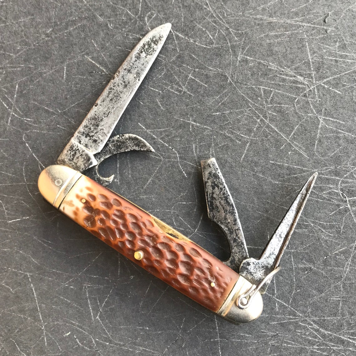 Vintage Camillus Camp Knife Etsy