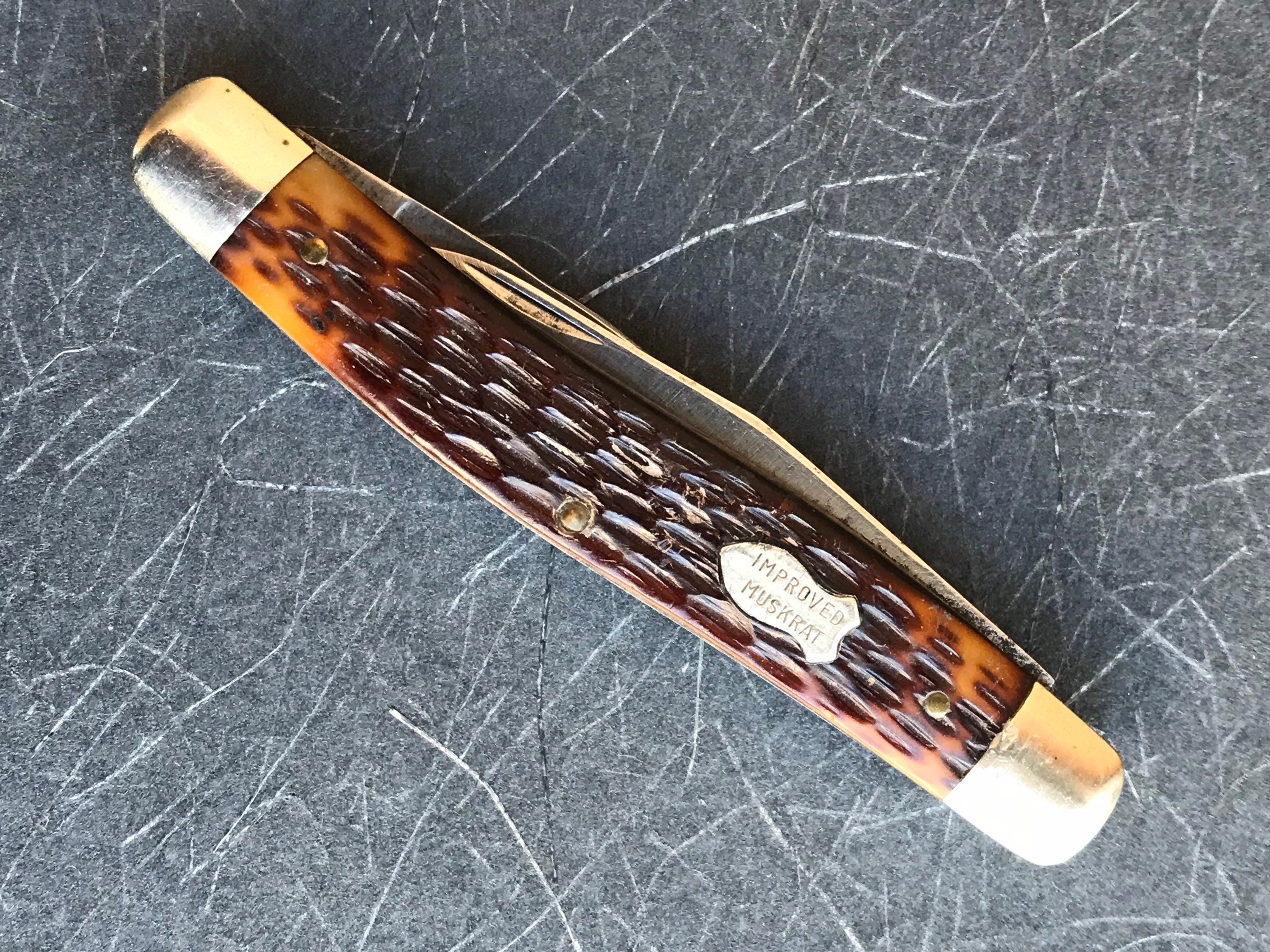 Schrade improved Muskrat Pocket Knife Etsy