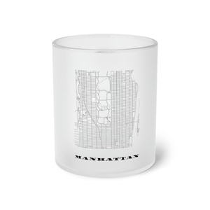 Modern Manhattan, NYC Milchglas-Tasse