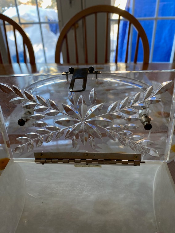 GORGEOUS LUCITE Charles Kahn Handbag Circa 1950's - image 5