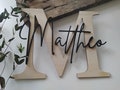 Nameplate for children's rooms | Door sign | Personalized wooden sign | Wall decoration | Lettering 20 cm high product logo