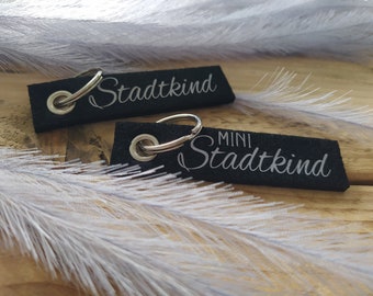 Schlüsselanhänger Stadtkind | Mini Stadtkind|  Geschenkidee | personalisiert