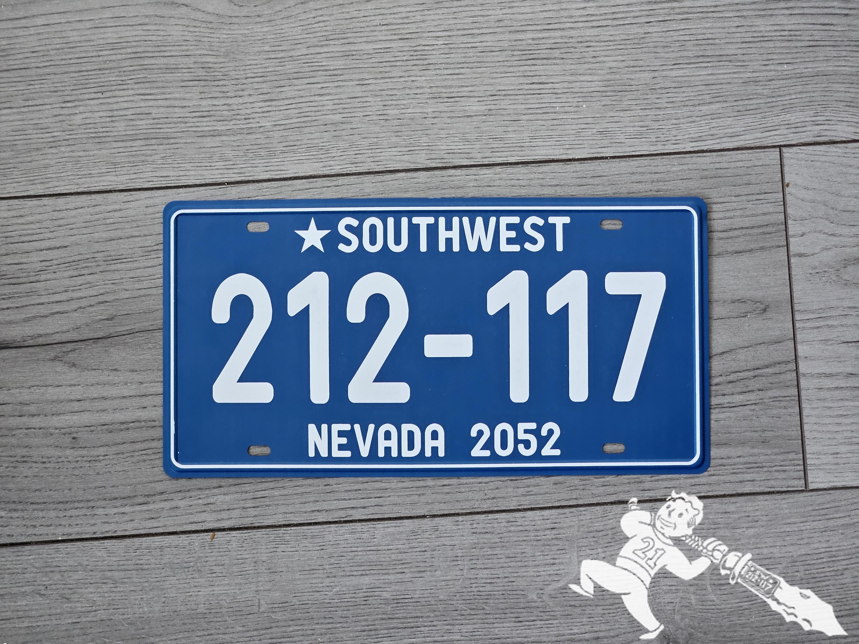 ED-E License Plate - Fallout New Vegas Inspired - 2ED-E59 Nightkin