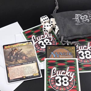 Lucky 38 MTG Card Sleeves - Magic the Gathering Fallout New Vegas inspired Commander Deck image 2