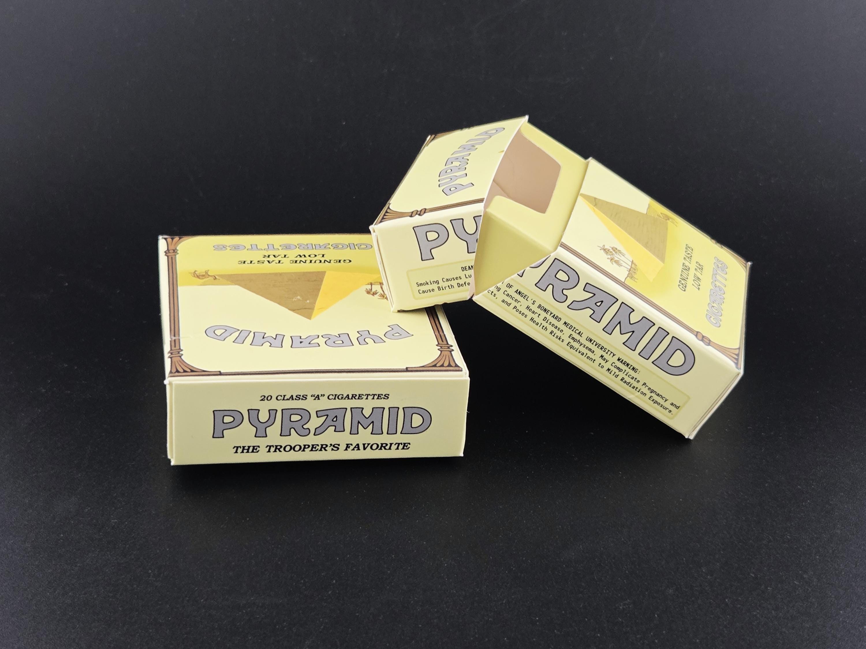 carton of cigarettes fallout new vegas Fallout Cigarette Boxes Big Boss Grey Tortoise Pyramid Pack Cosplay Prop  Fake Replica - New Vegas NCR Trooper Helmet