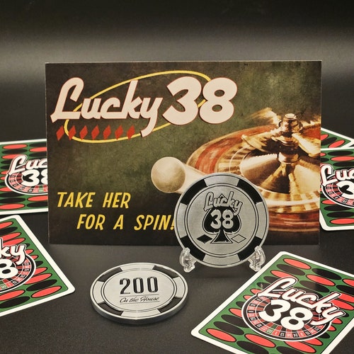 The Platinum Chip - Fallout New Vegas Inspired - Lucky 38 - Mr