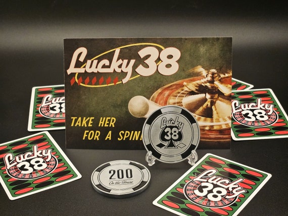 The Platinum Chip - Fallout New Vegas Inspired - Lucky 38 - Mr