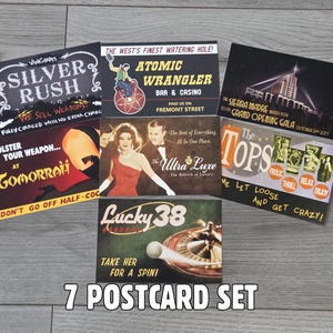 New Vegas Casinos Postcards - Fallout New Vegas inspired