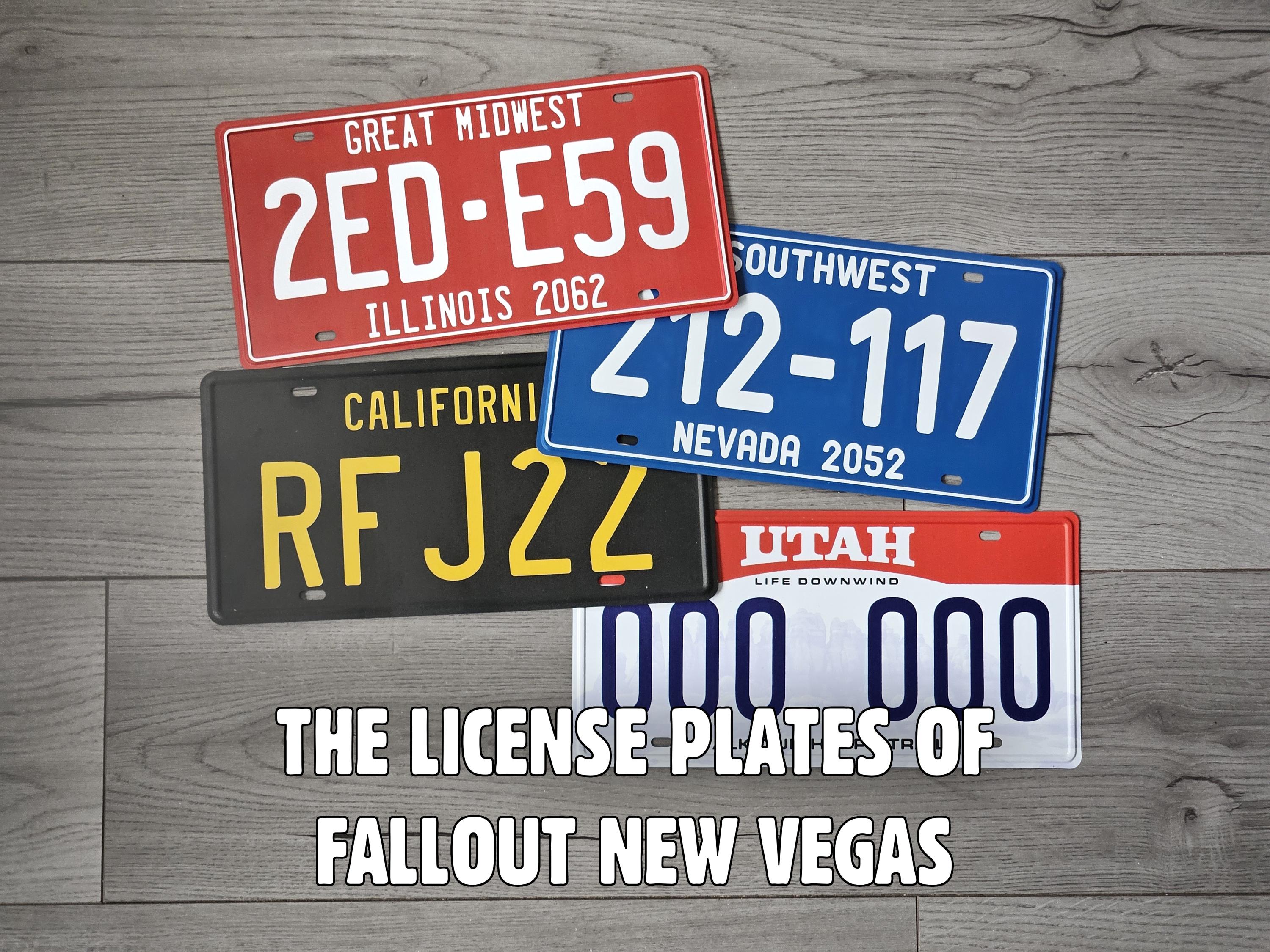 ED-E License Plate - Fallout New Vegas Inspired - 2ED-E59 Nightkin