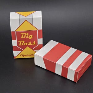 Fallout Cigarette Boxes Big Boss Grey Tortoise Pyramid Pack Cosplay Prop Fake Replica - New Vegas NCR Trooper Helmet Big Boss