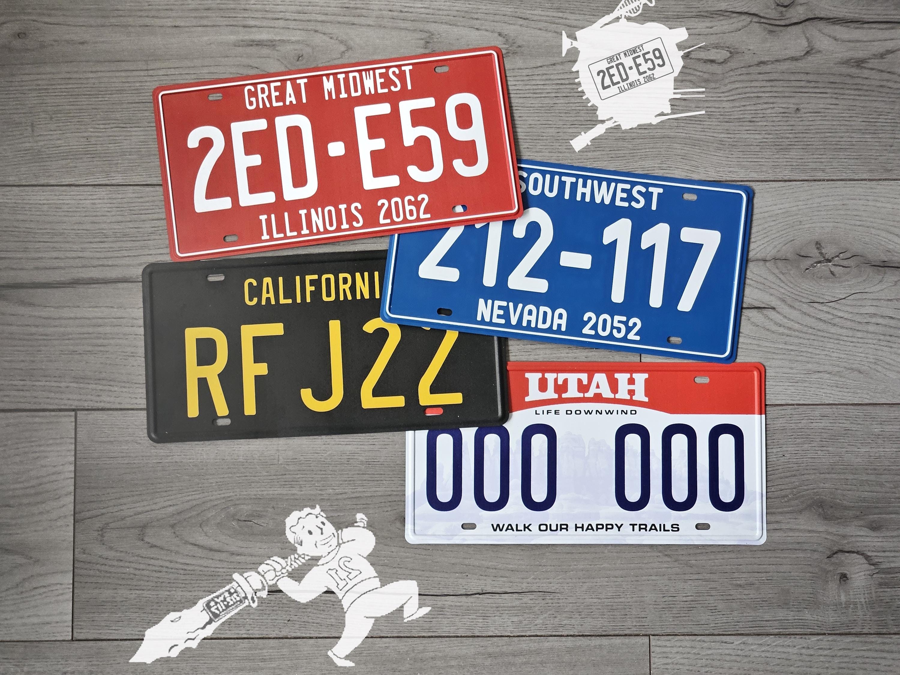ED-E License Plate - Fallout New Vegas Inspired - 2ED-E59 Nightkin