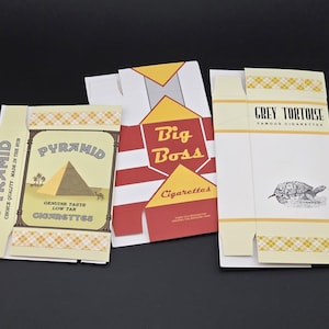 Fallout Cigarette Boxes Big Boss Grey Tortoise Pyramid Pack Cosplay Prop Fake Replica - New Vegas NCR Trooper Helmet image 5