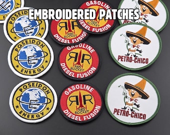 Red Rocket Poseidon Petro Chico - Fallout Gas Station Embroidered Patches - Fallout inspired Tactical Morale Patch