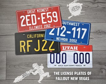 ED-E License Plate - Fallout New Vegas inspired - 2ED-E59 Nightkin Bumper Sword