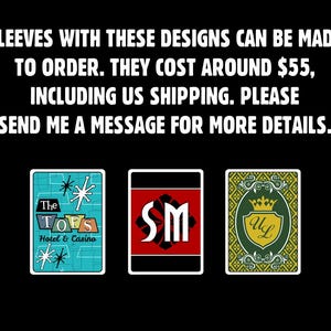 Lucky 38 MTG Card Sleeves - Magic the Gathering Fallout New Vegas inspired Commander Deck image 3