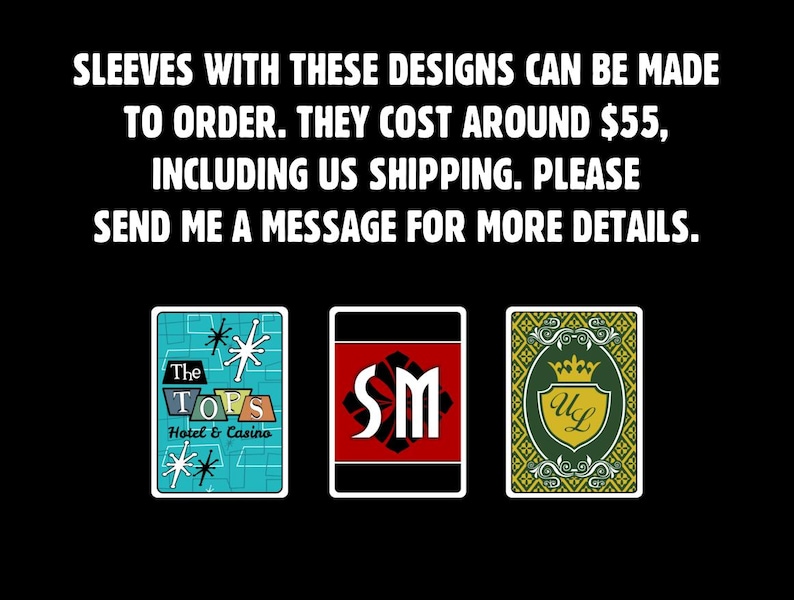 Lucky 38 MTG Card Sleeves - Magic the Gathering Fallout New Vegas inspired Commander Deck image 3