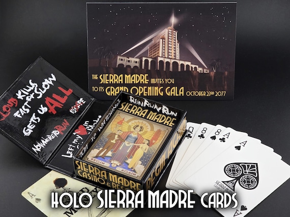 Holographic Sierra Madre Playing Cards - Fallout New Vegas: Dead Money Inspired - Etsy Holographic Sierra Madre Playing Cards - Fallout New Vegas: Dead Money Inspired - Etsy
