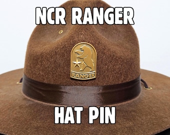 NCR Ranger Hat Pin and Insignia Stickers - Fallout New Vegas inspired