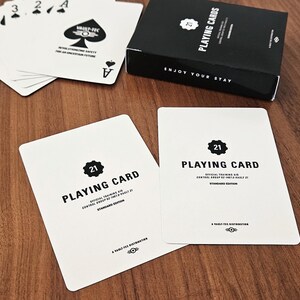 Cartes à jouer de l'Abri 21 - Inspiré de Fallout New Vegas