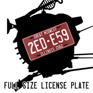 ED-E License Plate - Fallout New Vegas inspired - 2ED-E59