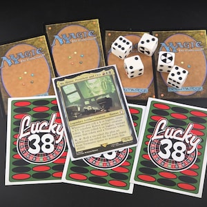 Lucky 38 MTG Card Sleeves - Magic the Gathering Fallout New Vegas inspired Commander Deck