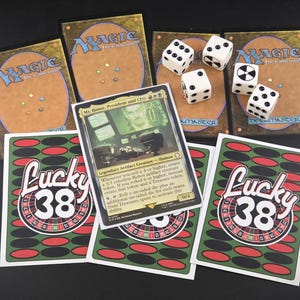 Bustine protettive Lucky 38 MTG - Mazzo Commander ispirato a Magic the Gathering Fallout New Vegas