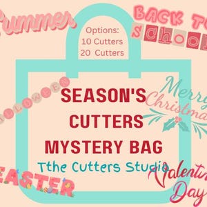 10 oder 20 STÜCK: Saisonaler Überraschungsbeutel Mystery Cutters/Mystery Box/Überraschungstasche/Polymer Clay Cutters