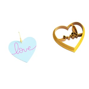 Love Heart/Polymer Clay/Cookie Cutter