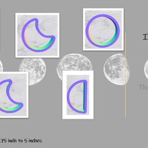 Moon Phases/Stages Set