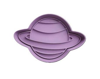 2 PCS: Saturn/Space/Astronaut Stamp & Cutter Set/Polymer Clay/Cookie Cutter