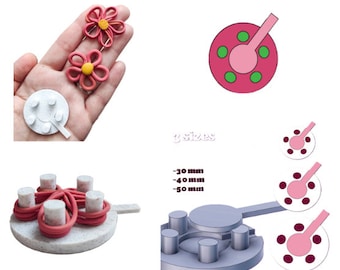 Flower Thread Guide/Clay Guide/Flower Tool/Polymer Clay Guides