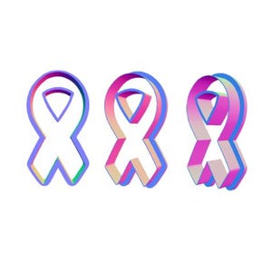 1 PCS: Cancer Ribbon Cut Out Cutter/Polymer Clay/Cookie Cutter