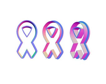 Ribbon Clay Cutter - Cancer Awareness - Etsy